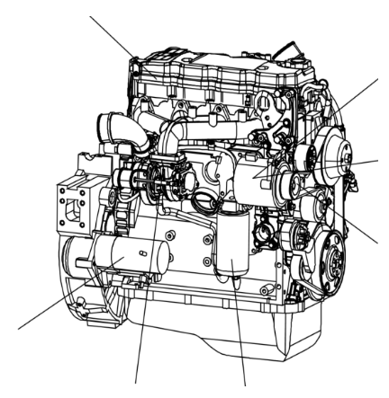 Dynapac diesel engine assembly part number 4700390831