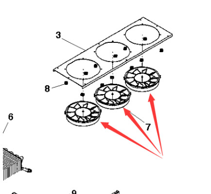 Dynapac air conditioning fan part number 4700938603