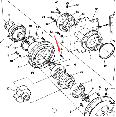 Dynapac fixing bolt part number 4700791156
