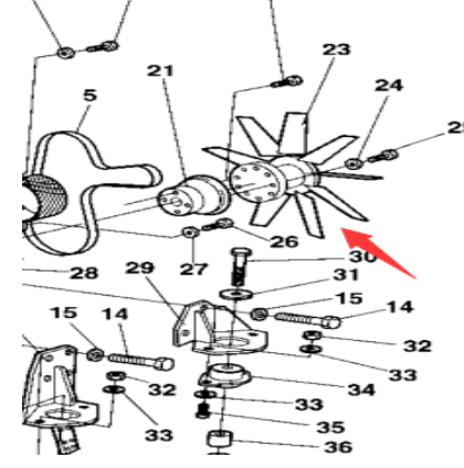 Dynapac Fan Assembly Part Number 382719