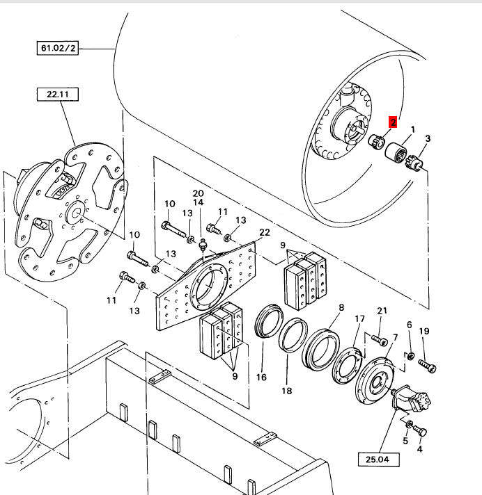 BOMAG vibration coupling part number 05614281
