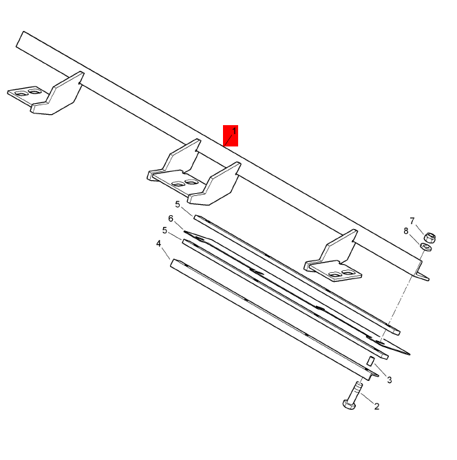 BOMAG scraper plate part number 58030269