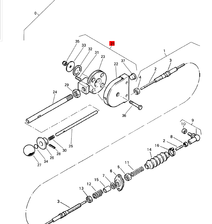 BOMAG throttle lever assembly part number 05566435
