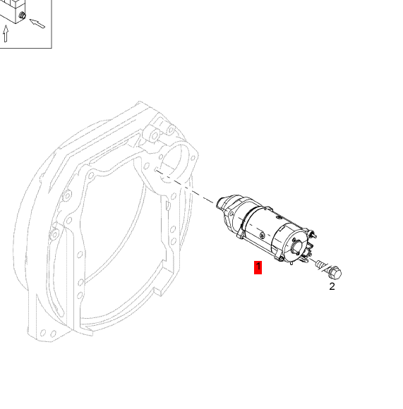 BOMAG starter part number 05729707