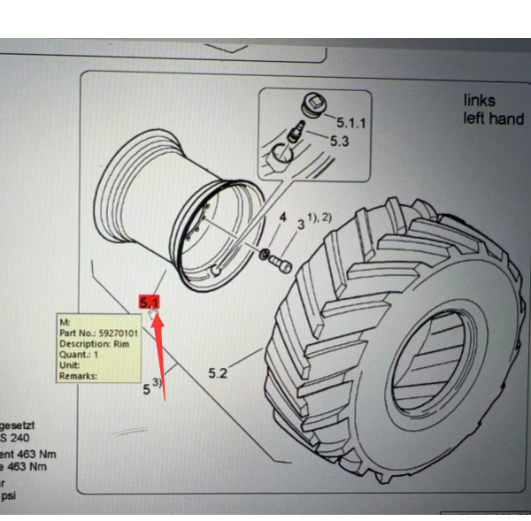 BOMAG wheel hub assembly part number 59270101