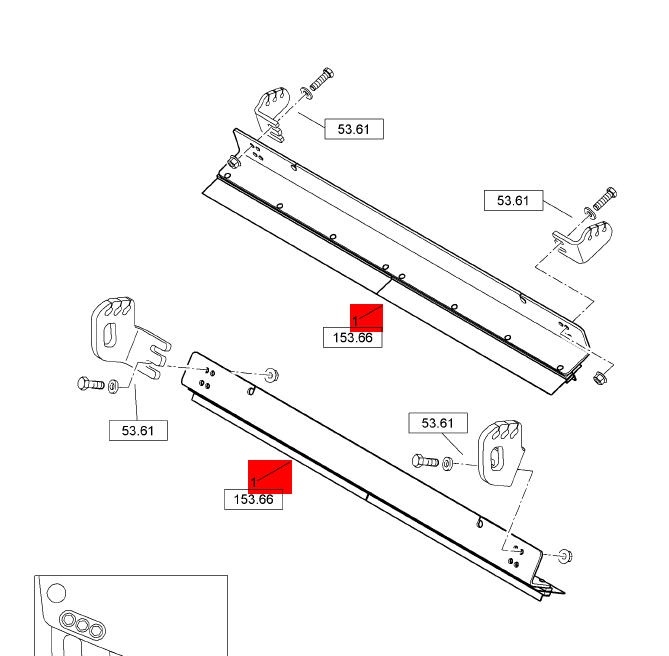 BOMAG control shaft part number 0557944
