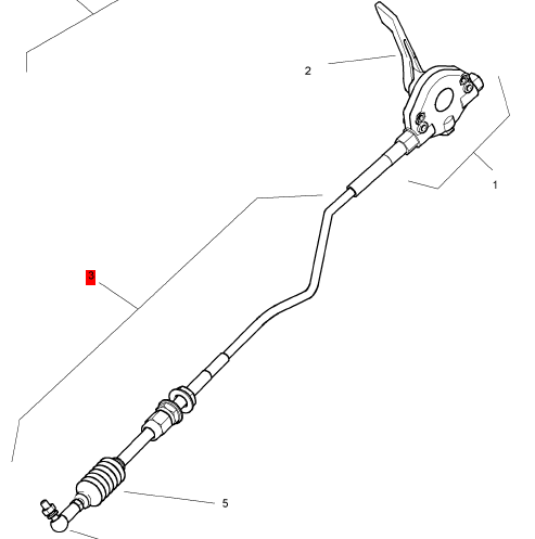 BOMAG Throttle Cable Part Number 05561249