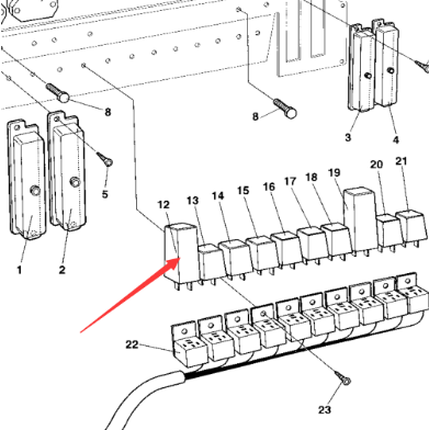 Dynapac 12v relay part number/370233