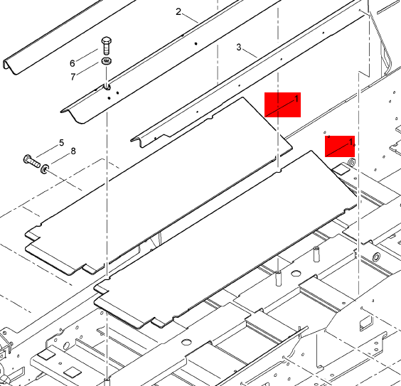 BOMAG front feeding bottom plate part number 89220053