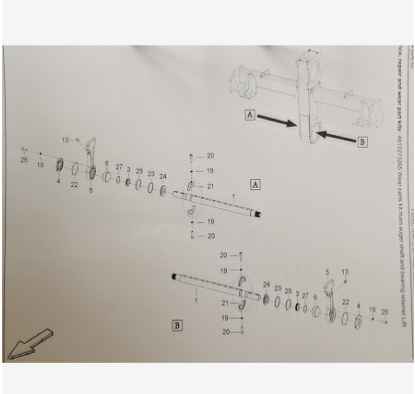 Dynapac hopper stop plate repair kit part number/4812270361