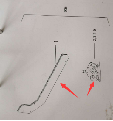 Dynapac Host Blade Repair Kit Part Number/4812270359