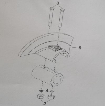 Dynapac Blade Spiral Shaft Repair Kit Part No. 4812273266