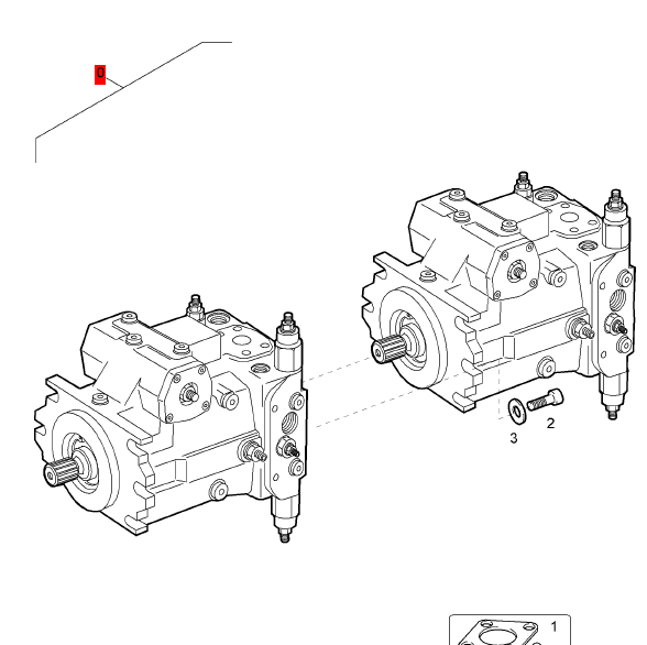 BOMAG dual plunger pump part number 05802599