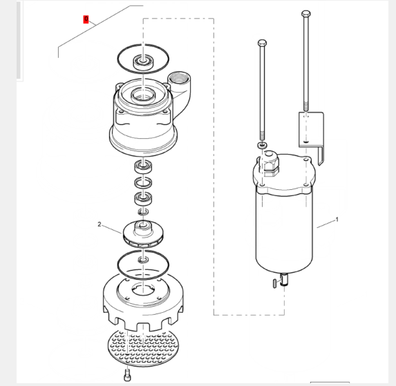 BOMAG water pump part number 05794048