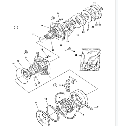 Dynapac walking motor part number 4700357022
