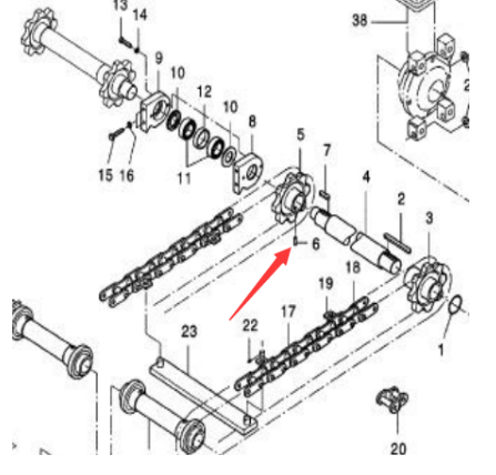 Dynapac Pin Part Number 516029