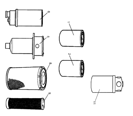 Dynapac 1000 hour maintenance package part number CP27502
