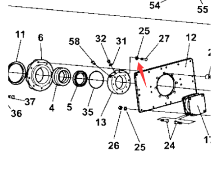 BOMAG Trimmer Support Shaft Part Number 84003141