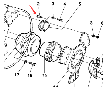 BOMAG Trimmer Flange Part Number 64003218