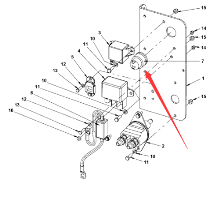 Dynapac 24V power socket part number 4700395816