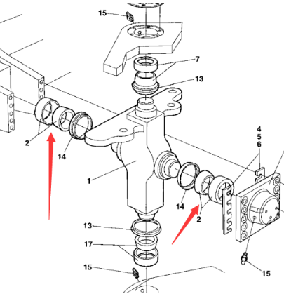 Dynapac articulated bearing part number 4700924620