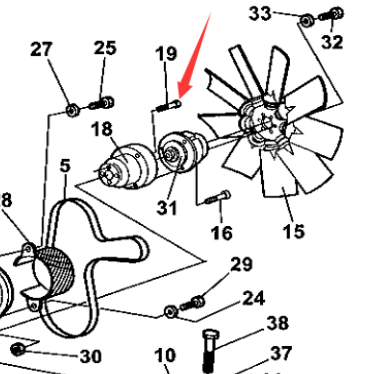 Dynapac fastening bolt part number 904204
