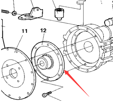 Dynapac flywheel connecting plate assembly part number 370229