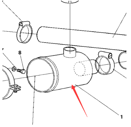 Dynapac air filter assembly part number 380161