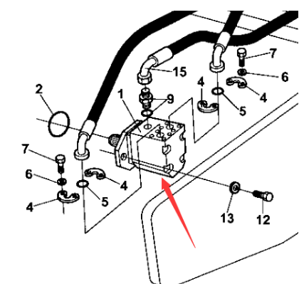 Dynapac walking motor part number 371509