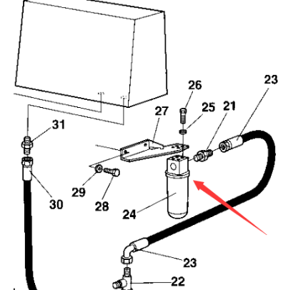 Dynapac Fluid Filter Assembly Part Number 359550