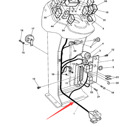 Dynapac console harness part number 392507