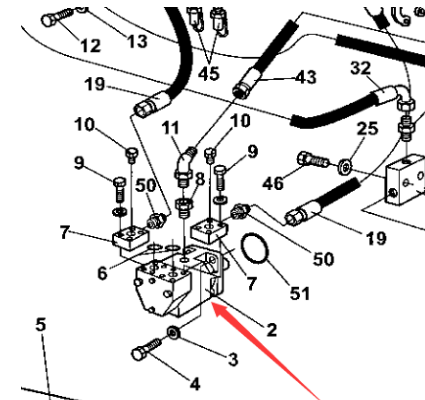 Dynapac walking motor part number 375999