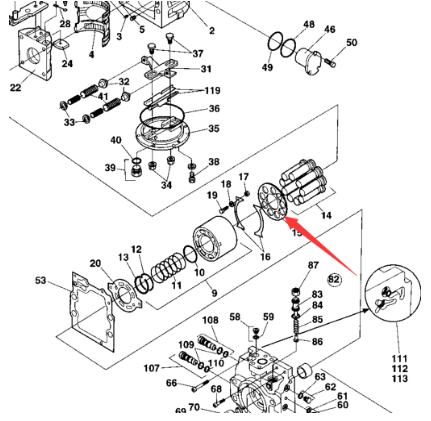 Dynapac walking pump return disc part number 903571