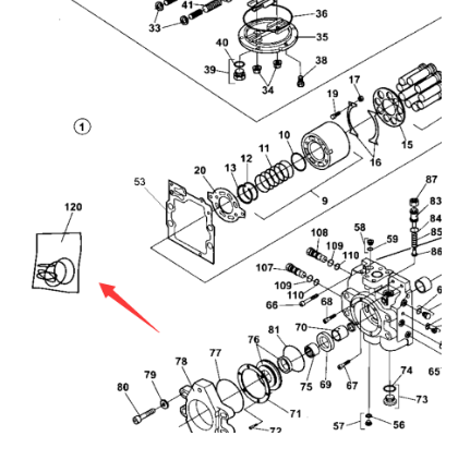 Dynapac walking pump repair kit part number 901328
