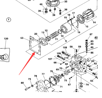 Dynapac walking pump pad part number 936561