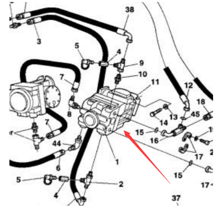 Dynapac walking pump part number 359142