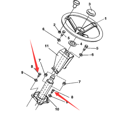 Dynapac fastening bolt part number 500048