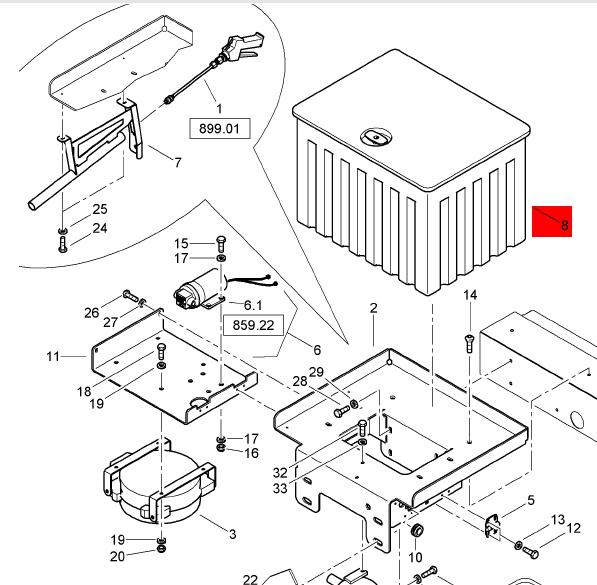 BOMAG toolbox part number 05990200