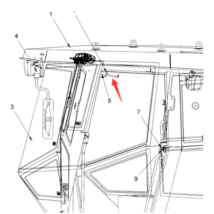 Dynapac cab door gas spring part number 4812270985