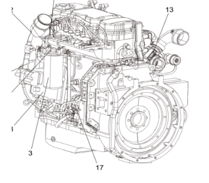 Dynapac diesel engine assembly part number 4812269801