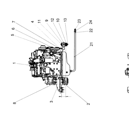 Dynapac diesel engine assembly part number 4812269784