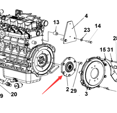 Dynapac flywheel connecting plate part number 4812112390