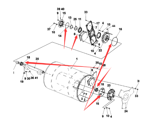 Dynapac Steel Wheel Vibration Repair Kit Part Number 4700938909