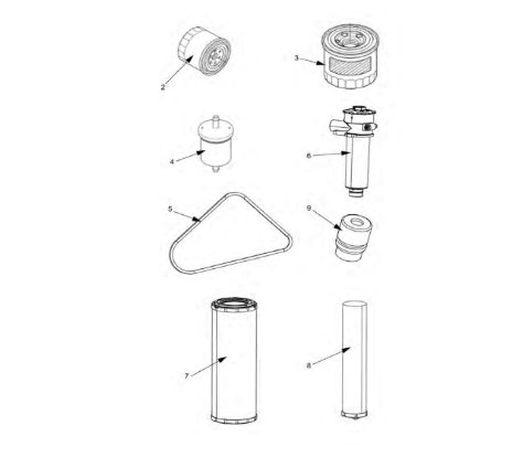 Dynapac 1000 hour maintenance package part number 4812156268
