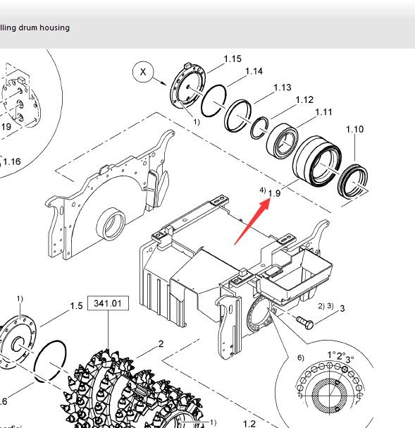 BOMAG bearing seat part number 83640642