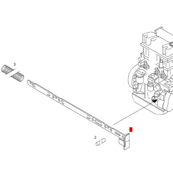 BOMAG rack part number 05712151