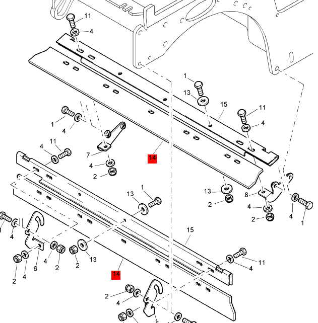 BOMAG scraper plate part number 65282003