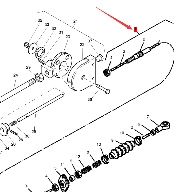 BOMAG throttle cable part number 05568090