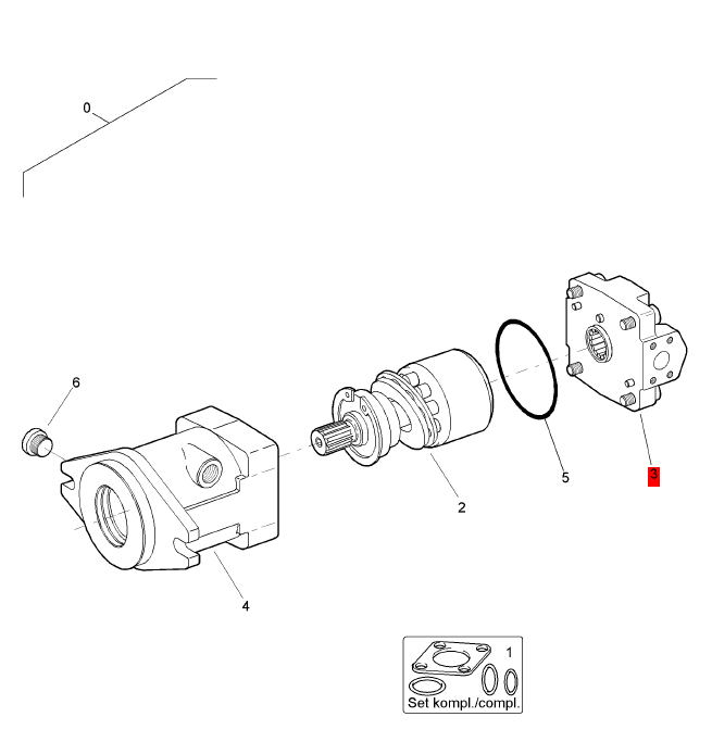BOMAG vibration motor part number 05802507