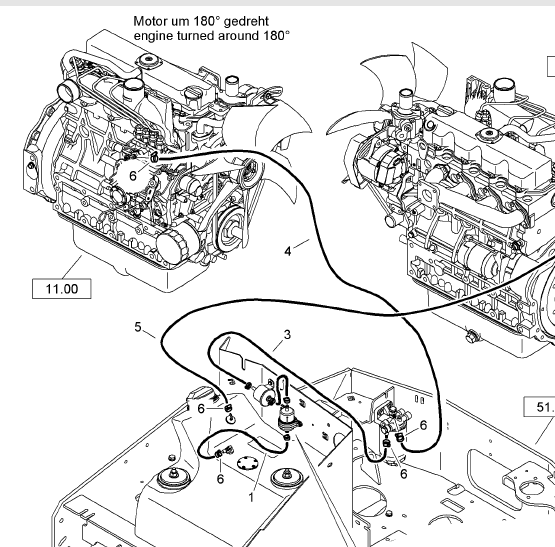 BOMAG diesel engine assembly part number 05701620